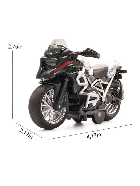 TurboRider – Premium Adventure Toy Motorcycle & Realistic Sport Bike for Kids White LMI14893.