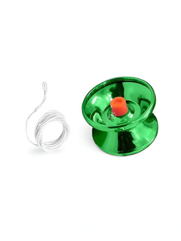 Green - TurboSpin – High-Speed Metal Yo-Yo Spinner Toy for Kids | Durable Bearing for Smooth Tricks & Sports Play LMI8847.
