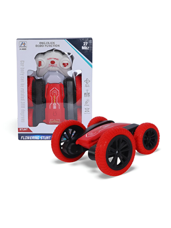 Turbo Stunt Car – 360° Flip RC Car for Kids, Rechargeable Remote Control Toy Vehicle LMI15815.