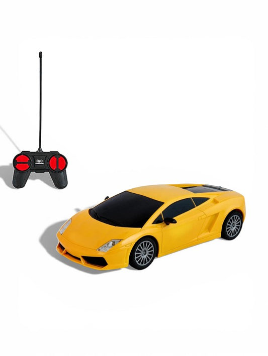 TurboVelo RC – Remote Control Sports Car for Kids, Lamborghini-Style High-Speed Electric Racing Toy with Wireless Remote Yellow LMI8885.