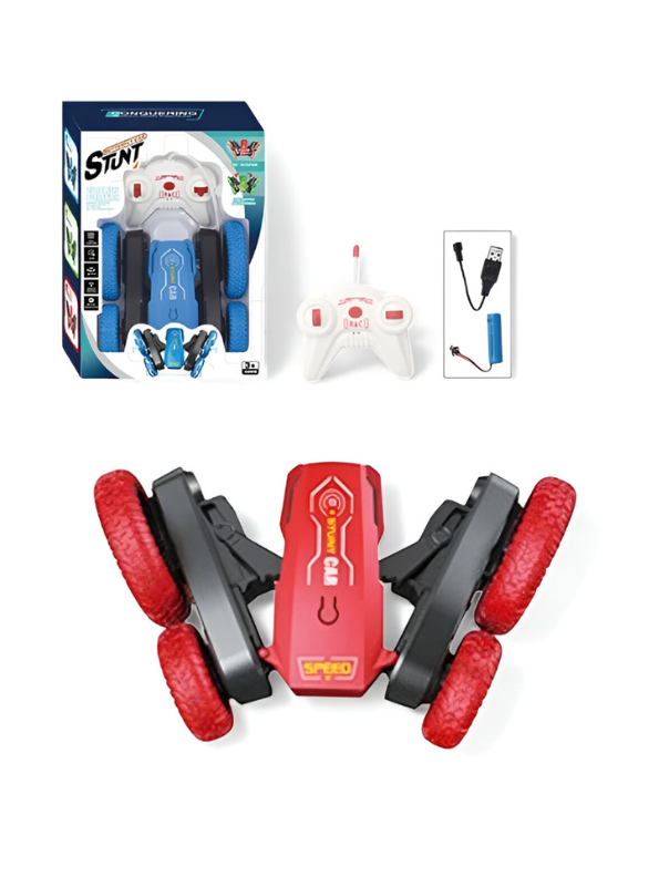 Turbo Stunt Car – 360° Flip RC Car for Kids, Rechargeable Remote Control Toy Vehicle LMI15815.