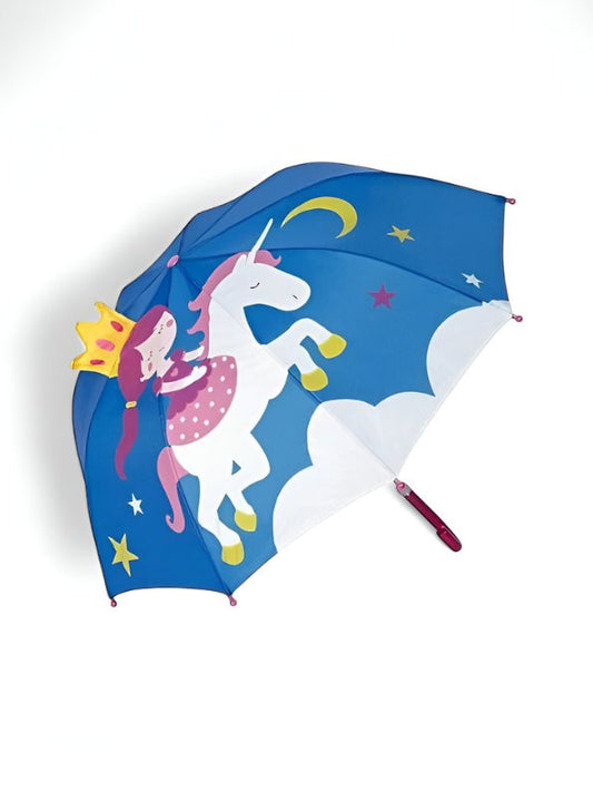 Twinkle Unicorn Girl Umbrella – 47 cm Lightweight & Colorful Rain Protection NOV6222.