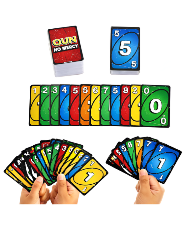 UNO Show 'Em No Mercy Card Game – 168 Cards Party & Family Game LMI16952