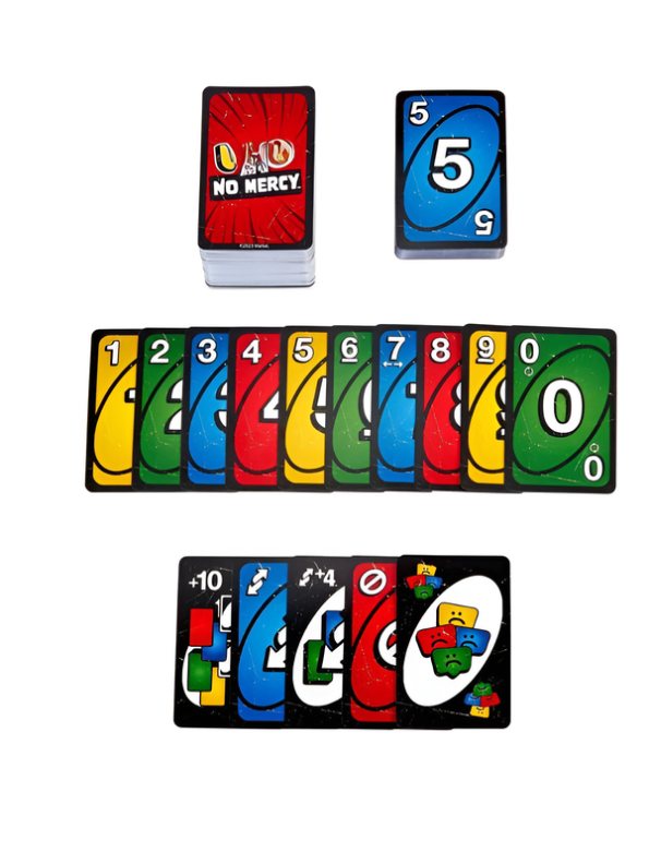 UNO Show 'Em No Mercy Card Game – 168 Cards Party & Family Game LMI16952