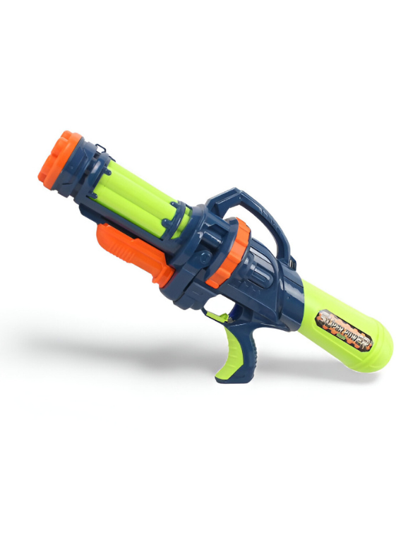 UltraShot – Super Power Water Blaster Pichkari with Easy-Grip Handle & Dual Nozzle | Durable Plastic Holi Water Gun Toy Blue LMI14285.