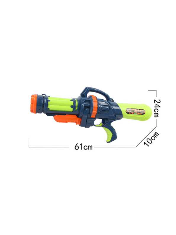UltraShot – Super Power Water Blaster Pichkari with Easy-Grip Handle & Dual Nozzle | Durable Plastic Holi Water Gun Toy Navy Blue LMI14285.