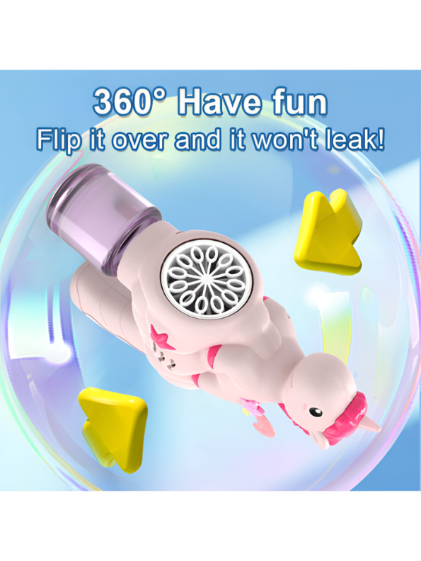Unicorn Bubble Machine Gun Toy – Automatic Bubble Maker Blaster LMI16591.