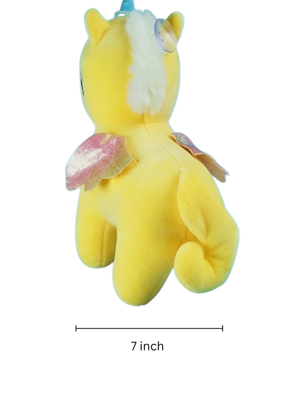 Unicorn Pegasus Plush 7 Inch – Magical Soft Stuffed Unicorn Yellow ST14876.
