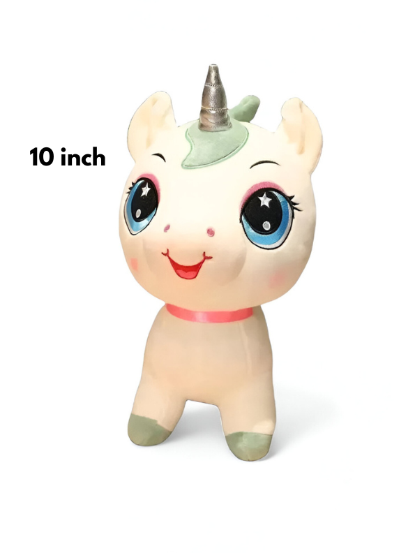 White - Unicorn Soft Toy for Kids – 10 Inch Cute & Cuddly Plush Stuffed Animal Gift LMI14145.