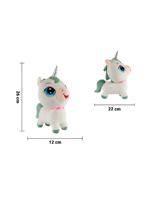 White - Unicorn Soft Toy for Kids – 10 Inch Cute & Cuddly Plush Stuffed Animal Gift LMI14145.