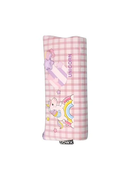 Unicorn Striped Pouch – Single Chain Soft Pouch | Cute & Durable Zipper Bag for Girls NOV6156.
