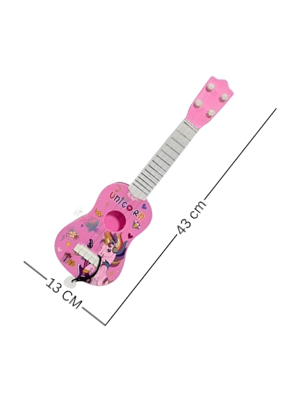 Unicorn Toy Guitar – 4-String Acoustic Beginner Instrument | Educational Musical Toy LMI13346.