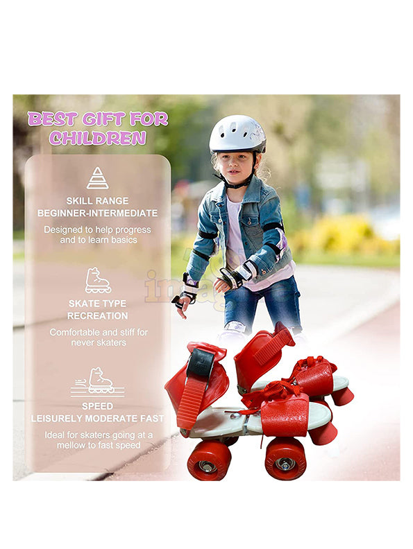 Red Roller Skates For Kids(L- 10)