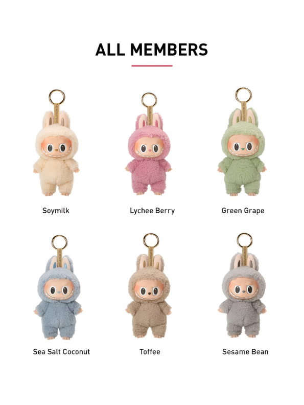 Blind Box - Sea Salt Coconut - Official Authentic Barcoded Pop Mart Labubu Plush Keychain – Limited-Edition Fuzzy Bunny‑Eared Monster - THE MONSTERS - Exciting Macaron Collection