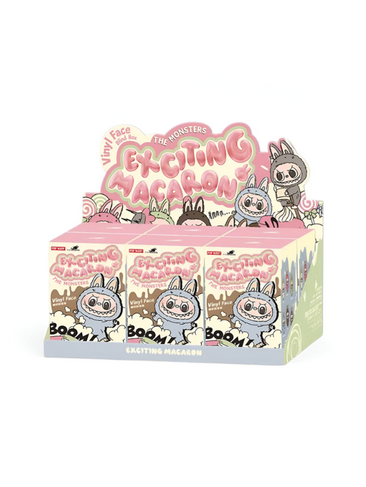 Whole Set - THE MONSTERS - Exciting Macaron Collection - Blind Box - Official Authentic Barcoded Pop Mart Labubu Plush Keychain – Limited-Edition