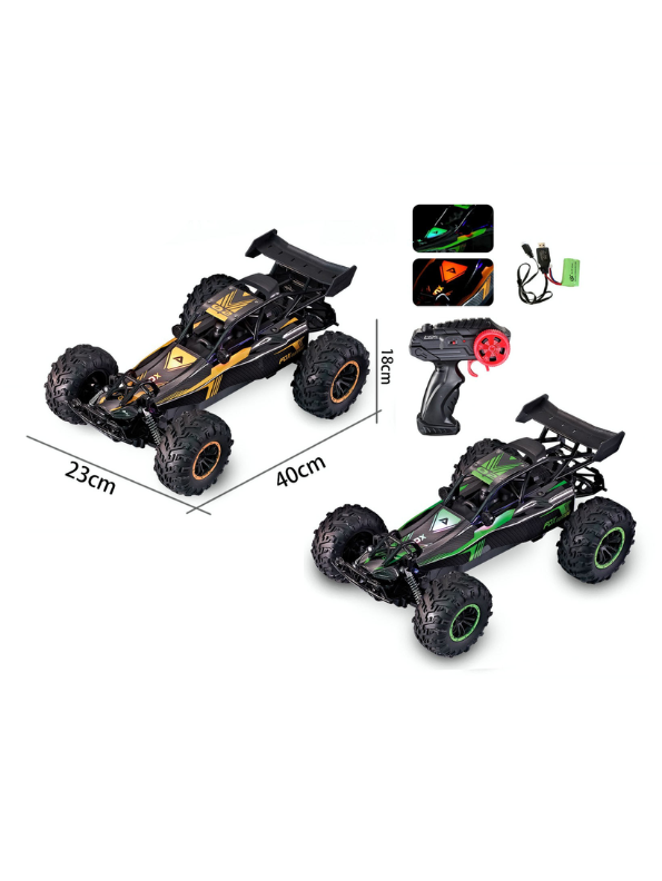Vanguard High-Speed RC Buggy Toy – Rechargeable Remote Control Off-Road Car Green LMI15818.