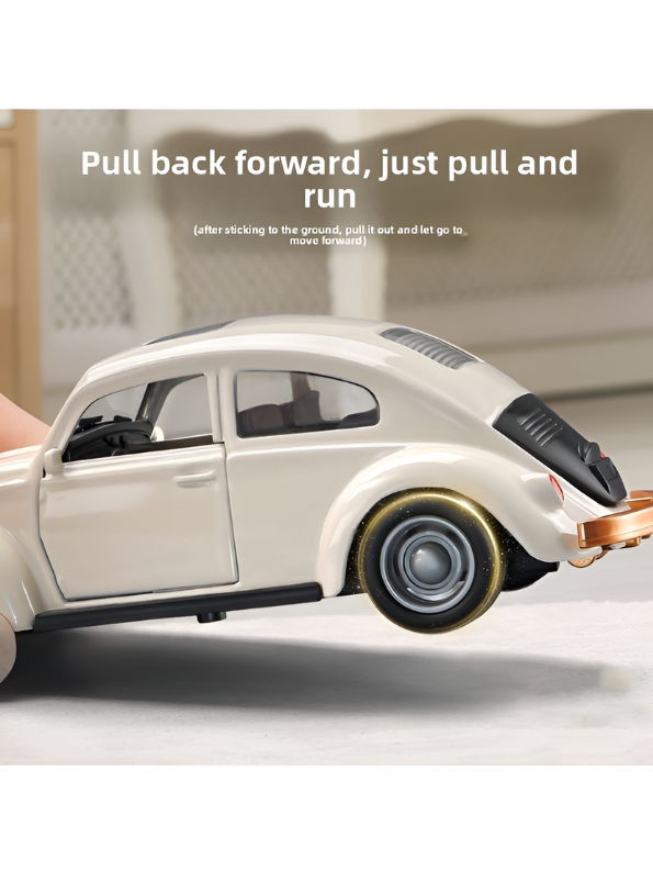 Vintage Beetle Diecast Metal Toy Car 1:36 Scale TV4625.