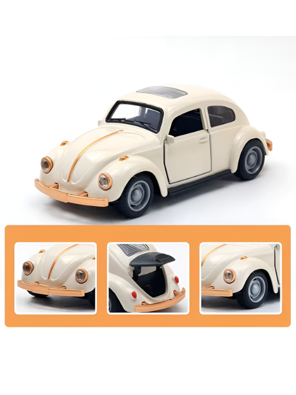 Vintage Beetle Diecast Metal Toy Car 1:36 Scale TV4625.
