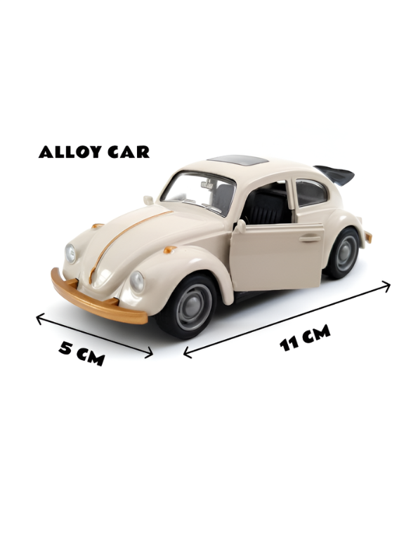 Vintage Beetle Diecast Metal Toy Car 1:36 Scale Red TV4625.