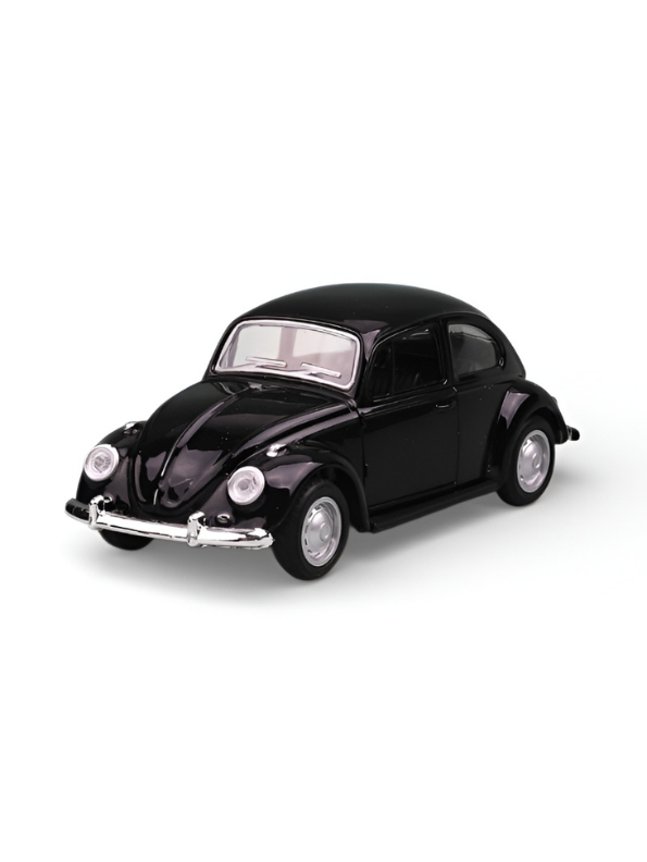 Vintage Black Volkswagen Beetle Die-Cast Model Car LMI13226.