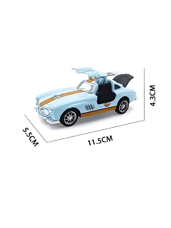 Vintage Mercedes-Benz 300 SL Gullwing Diecast Model Car 1:36 Scale Classic Collectible Car TV7294.