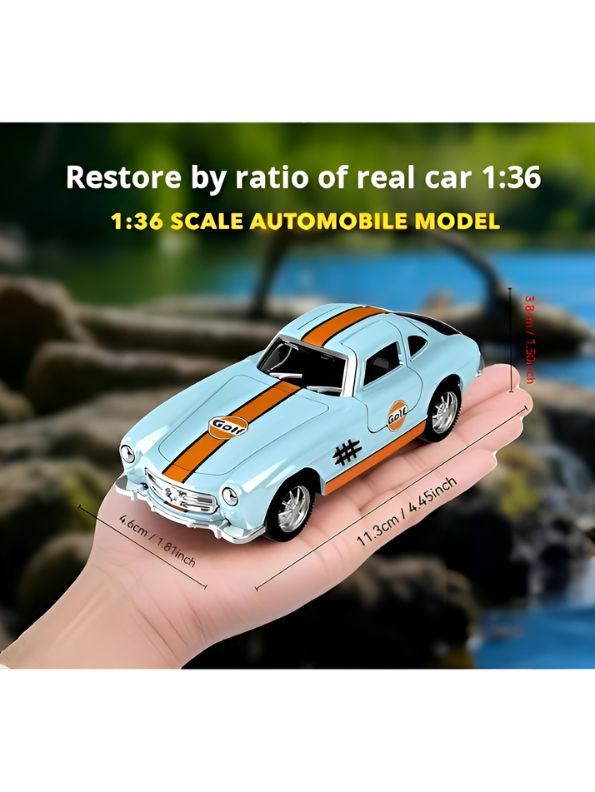Vintage Mercedes-Benz 300 SL Gullwing Diecast Model Car 1:36 Scale Classic Collectible Car TV7294.