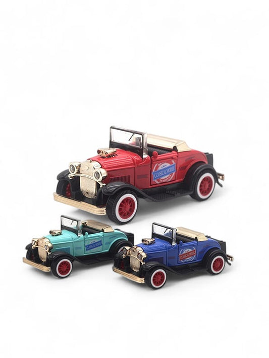 Vintage Open Roof Diecast Car Scale 1:36 Pack Of 3  - (FY-O-24)