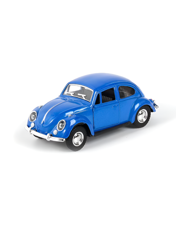 Vintage Blue Volkswagen Beetle Die-Cast Model Car LMI13226.