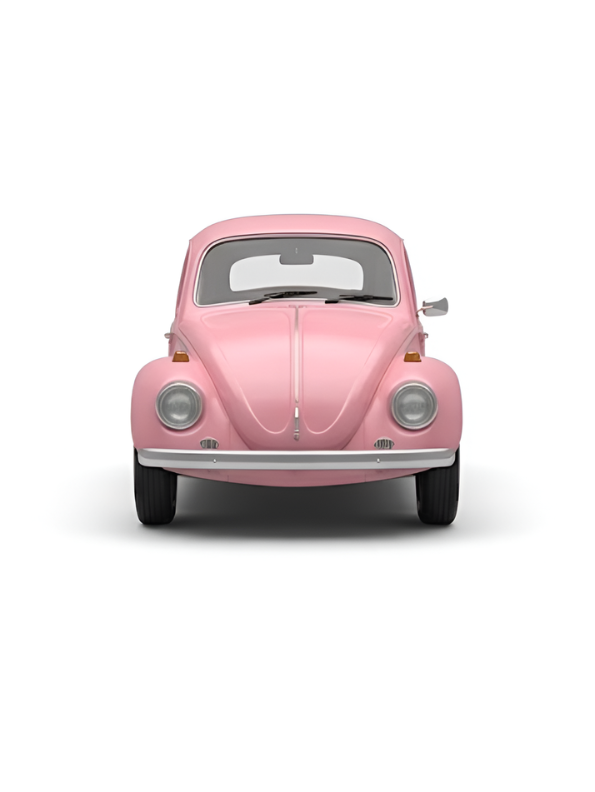 Vintage Volkswagen Beetle Diecast Model Car 1:24 Scale Retro Classic Collectible Car Pink TV7331.