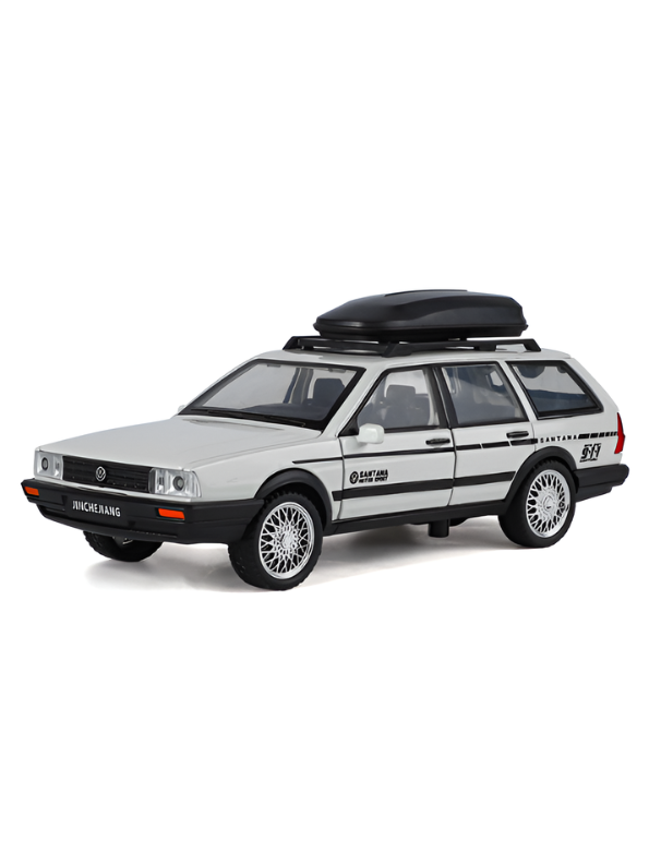 Volkswagen Santana Variant Estate Wagon 1:32 Scale Diecast Model | White Premium Alloy Metal Miniature Collectible Car Toy TV6279.