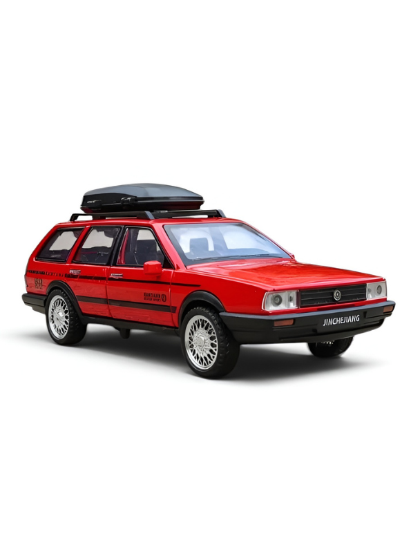 Volkswagen Santana Variant Estate Wagon 1:32 Scale Diecast Model |  Red Premium Alloy Metal Miniature Collectible Car Toy TV6279.
