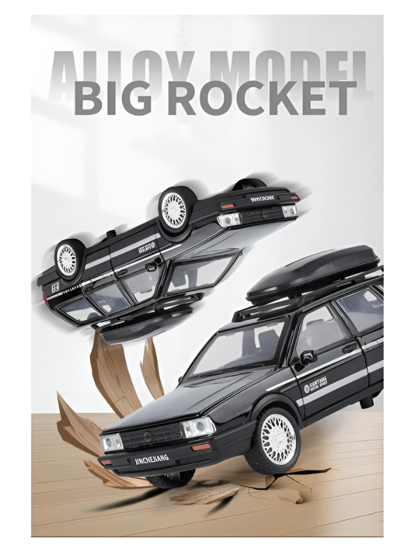 Volkswagen Santana Variant Estate Wagon 1:32 Scale Diecast Model | Black Premium Alloy Metal Miniature Collectible Car Toy TV6279.