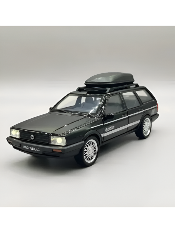 Volkswagen Santana Variant Estate Wagon 1:32 Scale Diecast Model | Black Premium Alloy Metal Miniature Collectible Car Toy TV6279.
