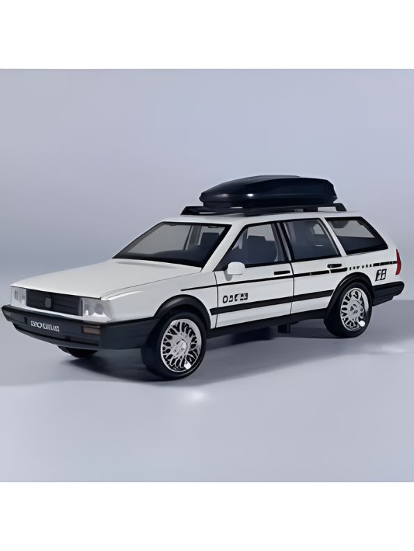 Volkswagen Santana Variant Estate Wagon 1:32 Scale Diecast Model | White Premium Alloy Metal Miniature Collectible Car Toy TV6279.