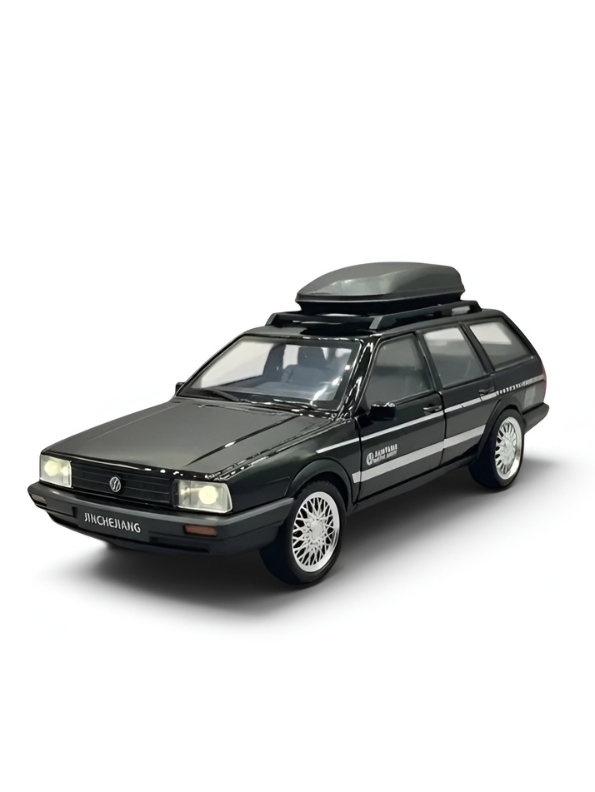 Volkswagen Santana Variant Estate Wagon 1:32 Scale Diecast Model | Black Premium Alloy Metal Miniature Collectible Car Toy TV6279.