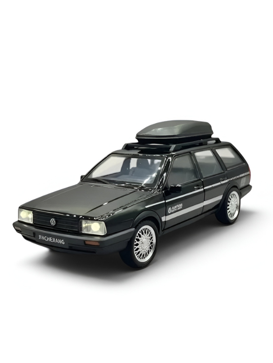 Volkswagen Santana Variant Estate Wagon 1:32 Scale Diecast Model | Black Premium Alloy Metal Miniature Collectible Car Toy TV6279.