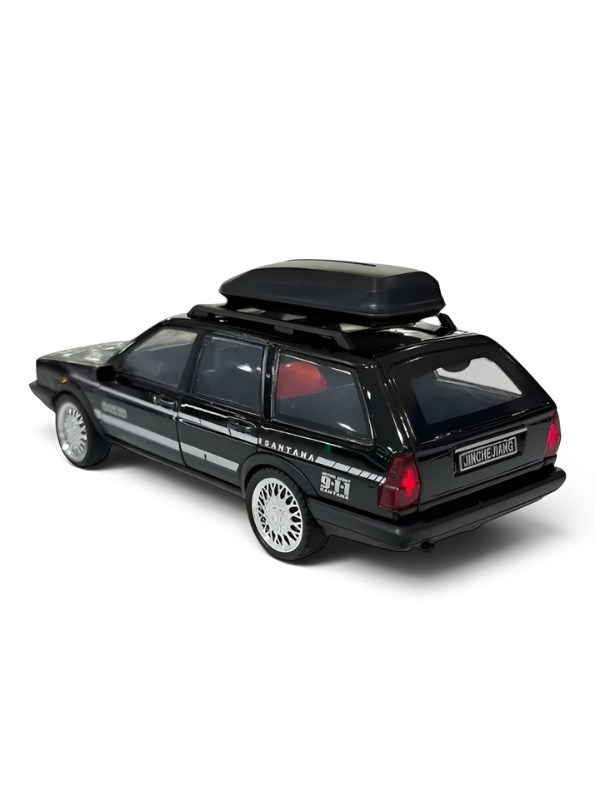 Volkswagen Santana Variant Estate Wagon 1:32 Scale Diecast Model | Black Premium Alloy Metal Miniature Collectible Car Toy TV6279.