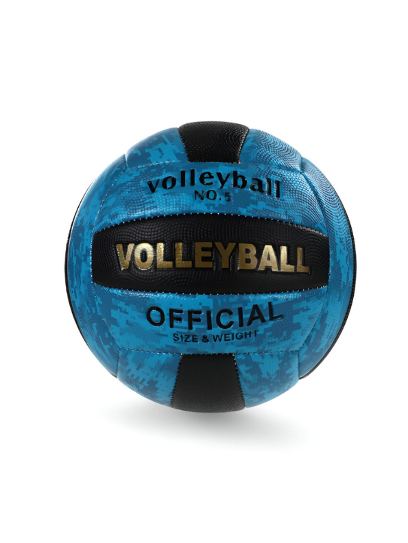 Volleyball Official Size 5 – High-Contrast Blue & Black Camo Design | Durable Indoor & Outdoor Volleyball LMI13143.