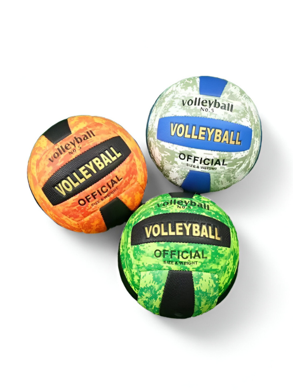 Volleyball Official Size 5 – High-Contrast Grey & Blue Camo Design | Durable Indoor & Outdoor Volleyball LMI13143.