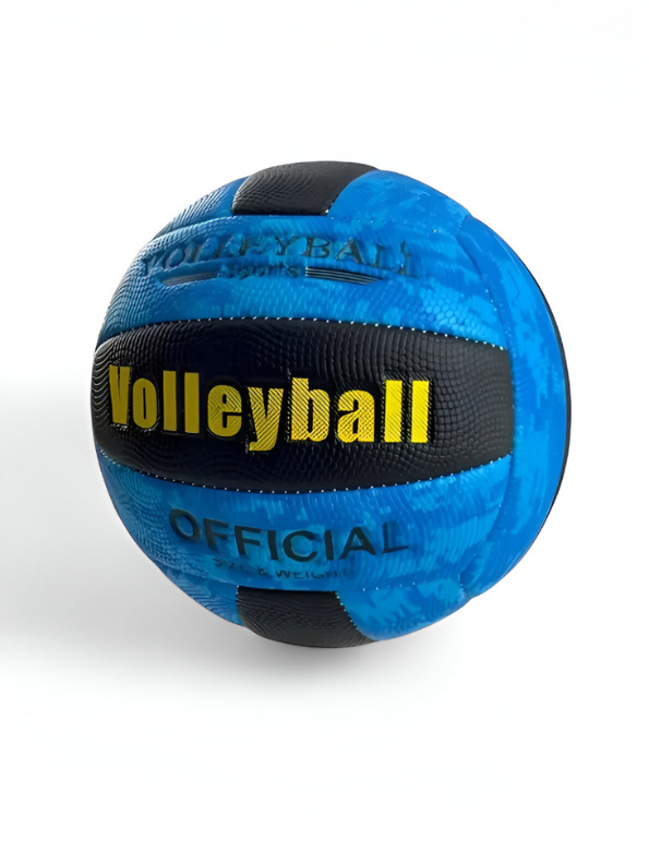 Volleyball Official Size 5 – High-Contrast Blue & Black Camo Design | Durable Indoor & Outdoor Volleyball LMI13143.