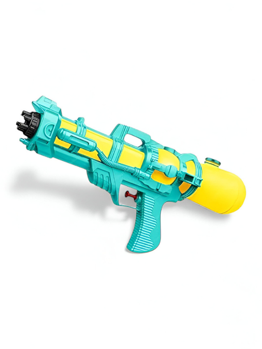 Turquoise High-Capacity Pump Action Water Gun Blaster 450ML  – 30ft Long-Range Squirt Gun for Kids & Adults LMI11959