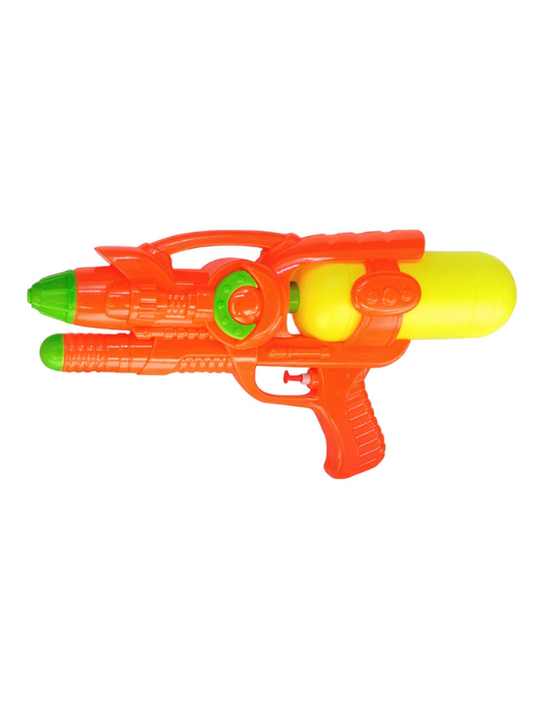 High-Pressure Pump Action Water Gun for Kids, Large Capacity Detachable Water Tank Squirt Gun, Bright Orange & Yellow Outdoor Summer Pool & Beach Toy LMI14388
