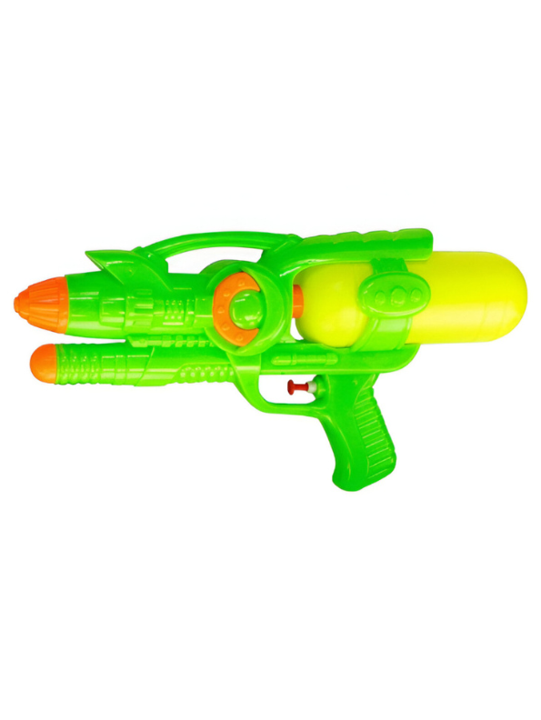 High-Pressure Pump Action Water Gun for Kids, Large Capacity Detachable Water Tank Squirt Gun, Bright Neon Green & Yellow Outdoor Summer Pool & Beach Toy LMI14388