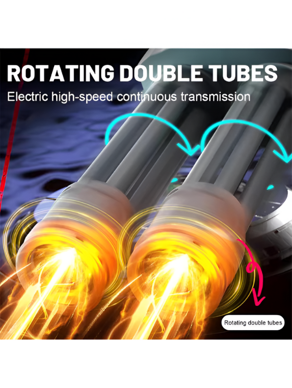 Cyberpunk Dual-Barrel Electric Water Gun with RGB Lights – High-Tech Automatic Squirt Blaster for Summer Fun | LMI15935