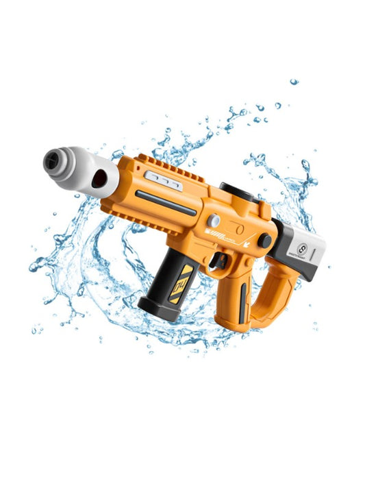 Orange - Super Soaker Electric Water Gun – Outdoor Summer Toy for Kids & Adults | High-Pressure Shooting Range, Big Plastic Blaster - LMI14782.