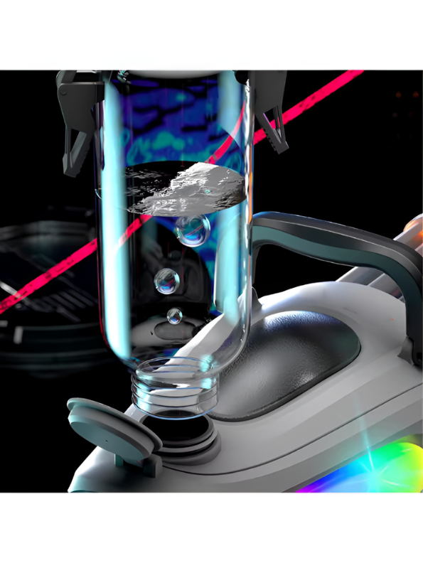 Cyberpunk Dual-Barrel Electric Water Gun with RGB Lights – High-Tech Automatic Squirt Blaster for Summer Fun | LMI15935