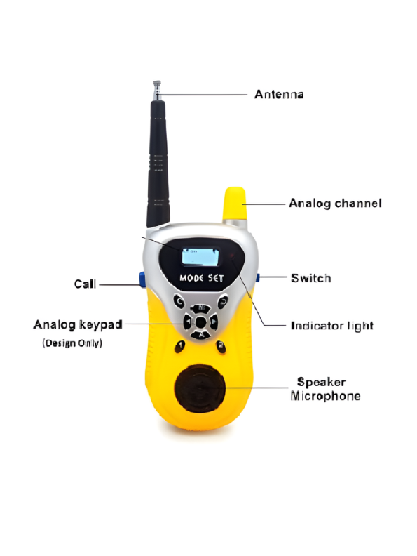 Walkie Talkies Set of 2 – Long Range Handheld Two-Way Radio Toy.