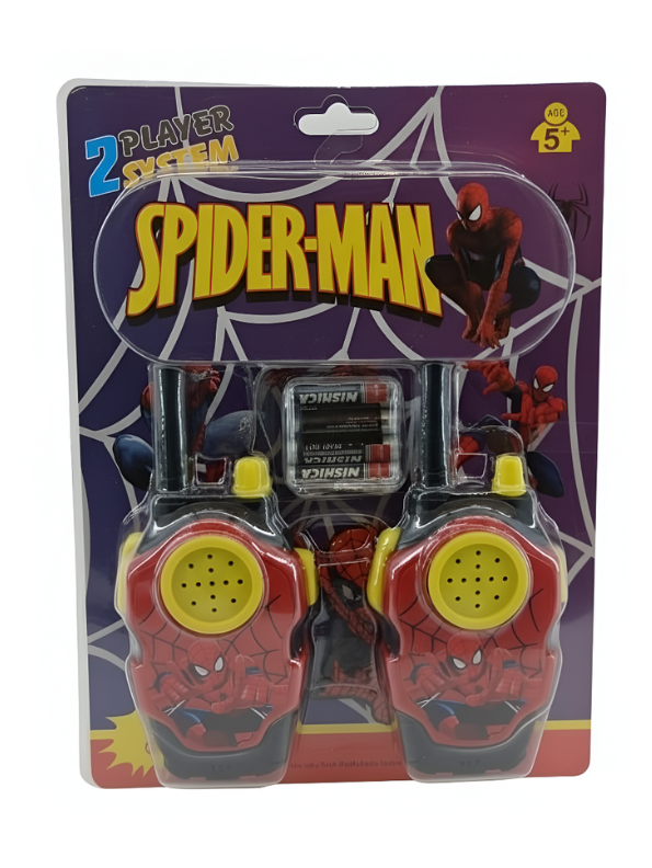 Spider-Man Walkie Talkies for Kids, 2-Way Radios with Batteries Included, 2-Player Communication Toy System for Boys & Girls Ages 5+ LMI9431