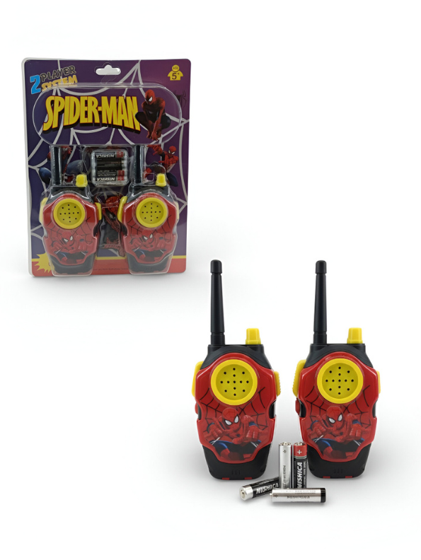 Spider-Man Walkie Talkies for Kids, 2-Way Radios with Batteries Included, 2-Player Communication Toy System for Boys & Girls Ages 5+ LMI9431