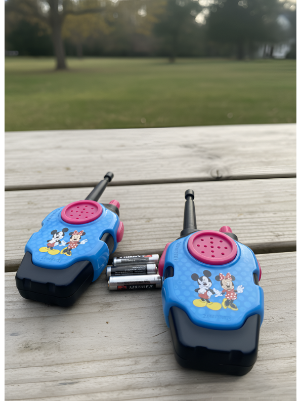 Disney Mickey & Minnie Mouse Walkie Talkies for Kids – 2-Way Radio Toy Set for Boys & Girls, Includes Batteries – Great Birthday Gift for Toddlers Ages 5+ LMI9431